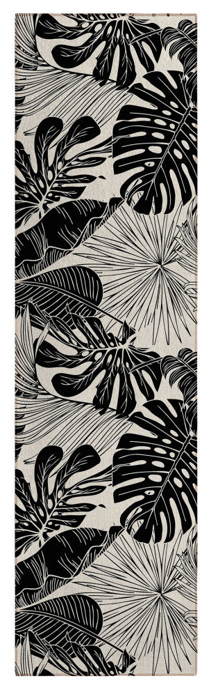 Indoor/Outdoor Tropics TC16 Eclipse Machine Washable 2'3" x 7'6" Runner Rug
