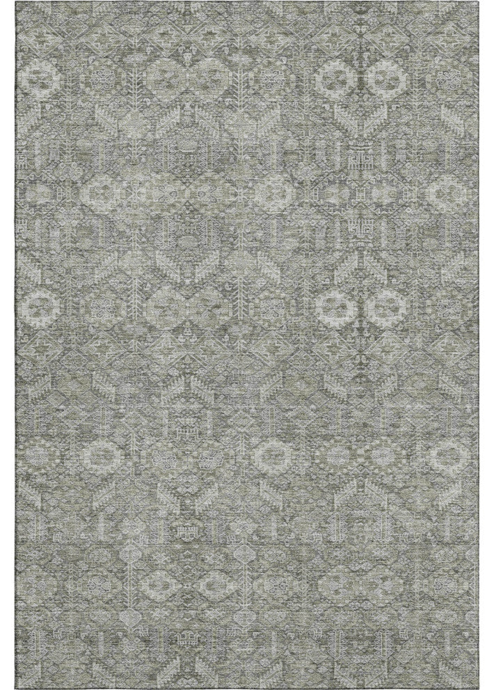 Premium Machine Washable Mayfield AMF574 Gray 10' x 14' Rug