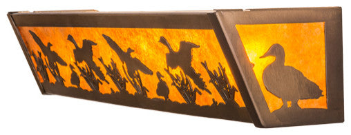 24"W Ducks In Flight Vanity Light