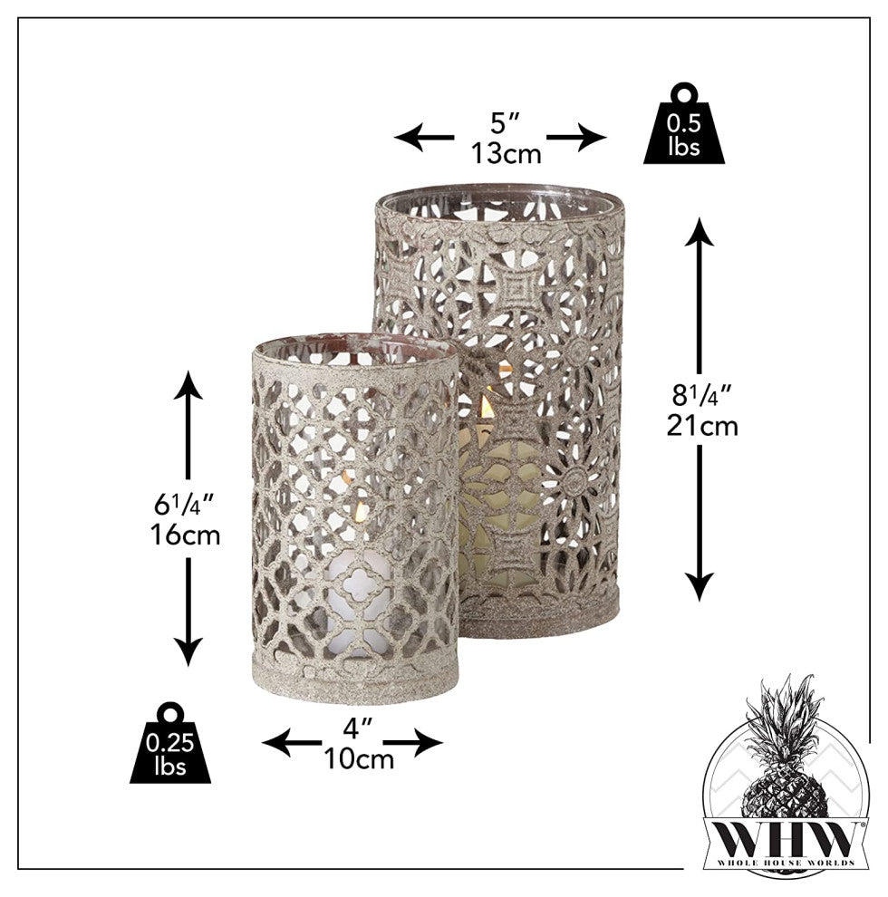 2 Piece Candle Lantern Set