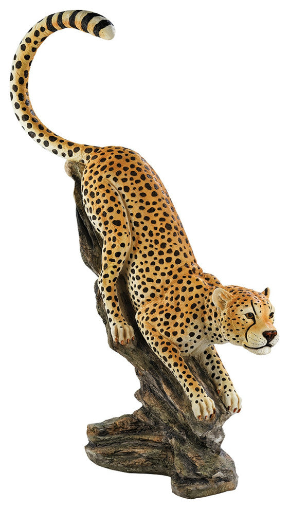 Stalking the Savannah Cheetah Statue