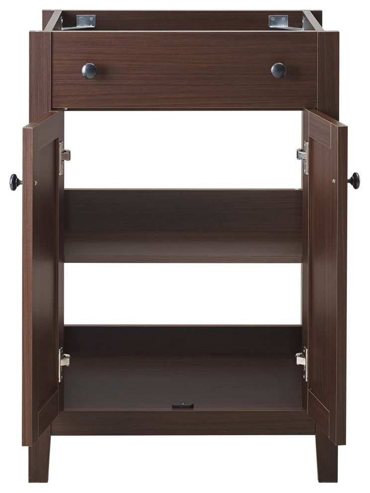 Nantucket 24" Bathroom Vanity Cabinet (Sink Basin Not Included) Walnut