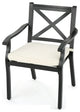 2 Pack Patio Dining Chairs with X-Shaped Back and Water Resistant Cushions