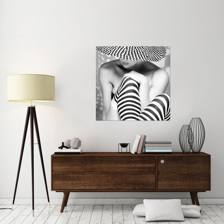 "Zagging That Zig" Stretched Canvas Giclee by Howard Ashton-Jones, 40x40"