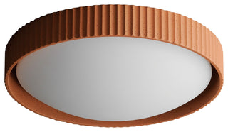 ET2 E25058 Souffle 18"W LED Flush Mount Drum Ceiling Fixture - Terra Cotta