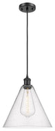 Innovations Lighting 516-1P-BK-GBC-124-LED 1 Light 12" Mini Pendant