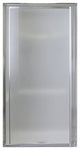 Sterling Vista Pivot II Pivot Shower Door, Silver with Pebbled Glass Texture