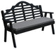 Pine Marlboro Garden Bench, Black, 4 Foot