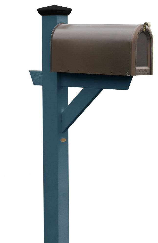 Hazleton Mailbox Post, Nantucket Blue
