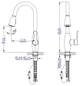 Brushed Nickel Traditional Gooseneck Pull Down Kitchen Faucet