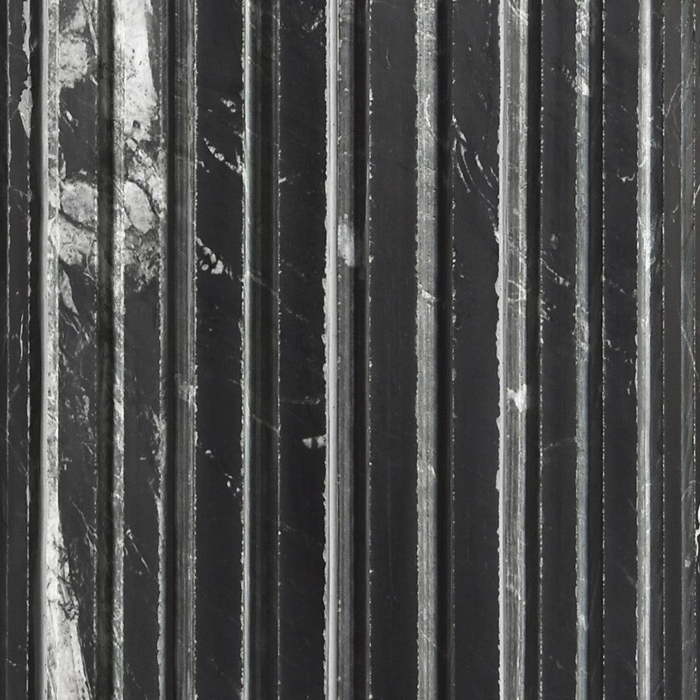 Genoa Marble End / Side Table, Black