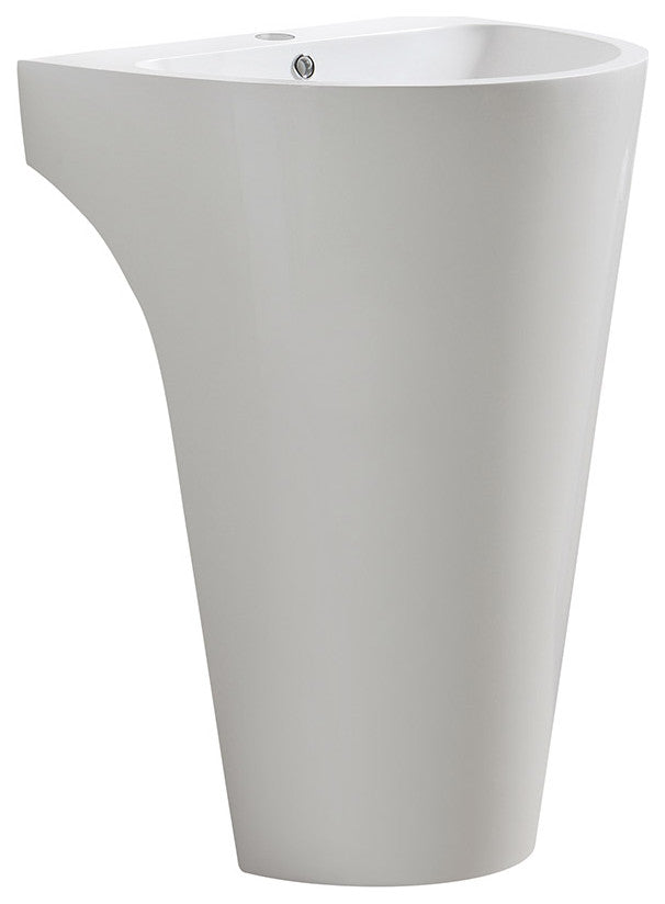 Parma Pedestal Sink, White
