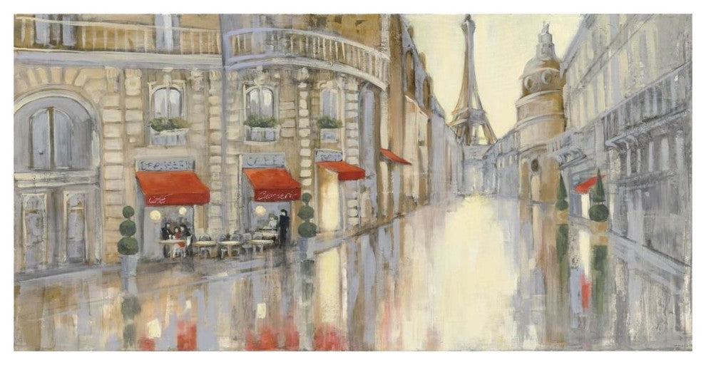 "Touring Paris" Digital Paper Print by Julia Purinton, 74"x38"
