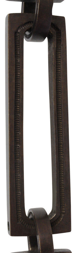 Brass Rectangle Chandelier Chain, Various Finishes, Bronze, H80