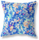 20" Bright Blue Springtime Indoor Outdoor Throw Pillow
