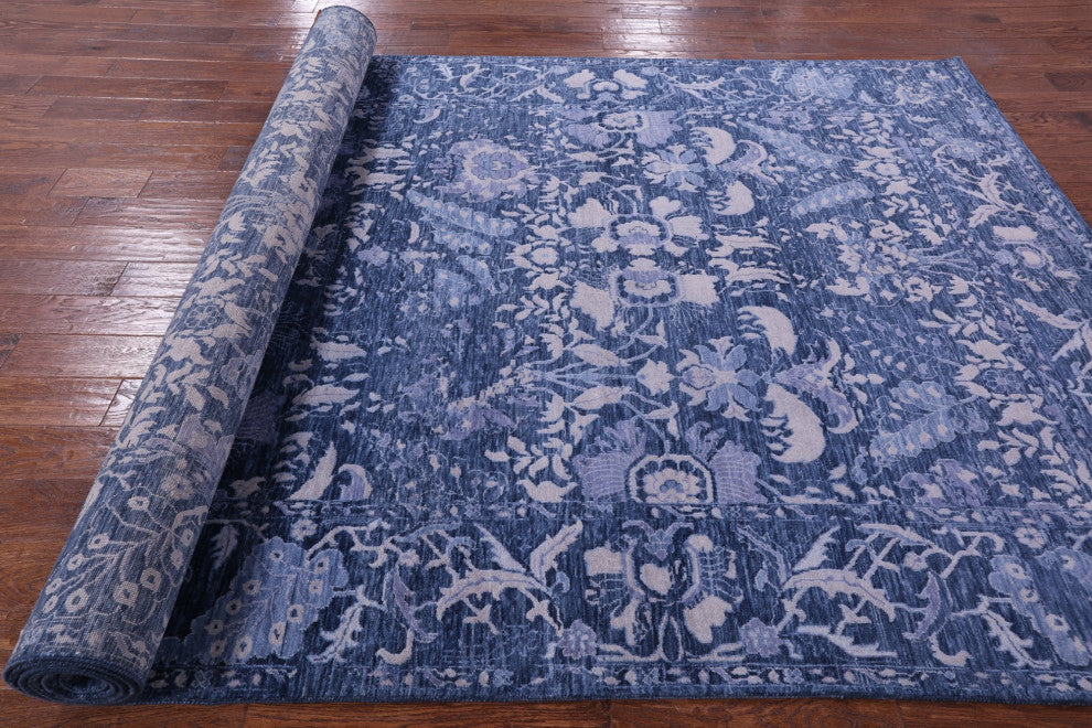 6' 11" X 14' 2" Modern Hand-Knotted Wool Rug Q11898