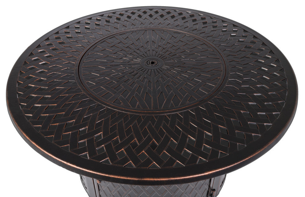 Verona Aluminum Round LPG Fire Pit