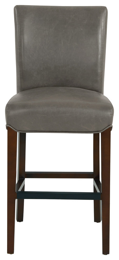 Milton Fabric Stool, Vintage Gray, Counter Stool, Bonded Leather
