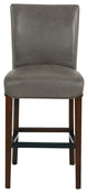 Milton Fabric Stool, Vintage Gray, Counter Stool, Bonded Leather