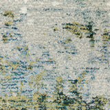 Elements Illusion Blue/Green Area Rug, 2'6"x12'