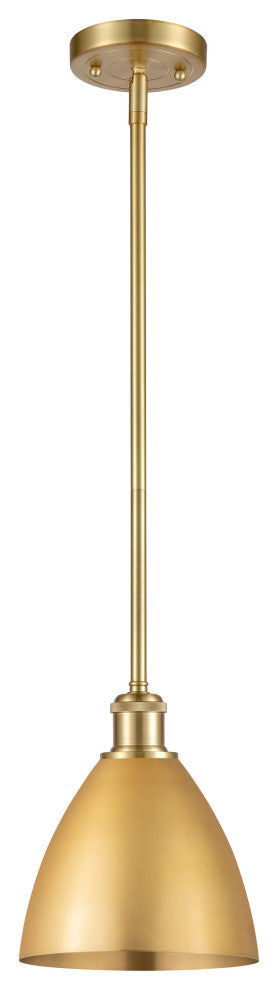 Ballston Dome Pendant, Satin Gold, LED