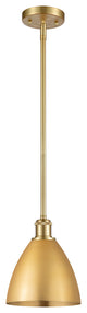 Ballston Dome Pendant, Satin Gold, LED