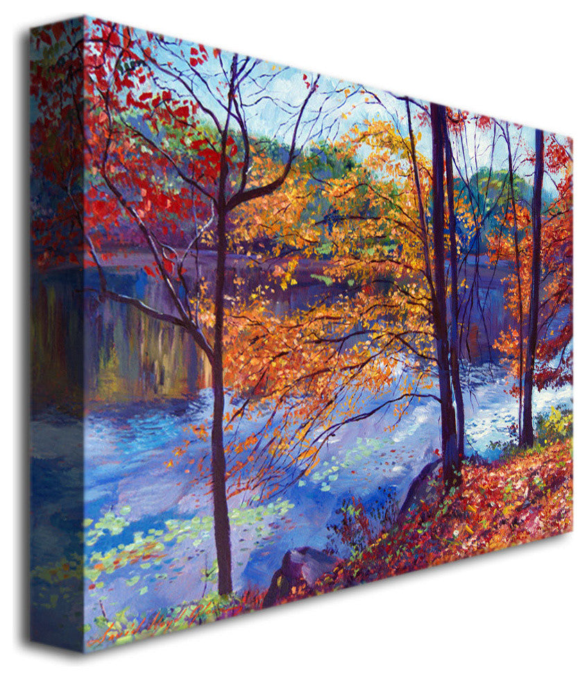 'Falling Leaves' Canvas Art by David Lloyd Glover