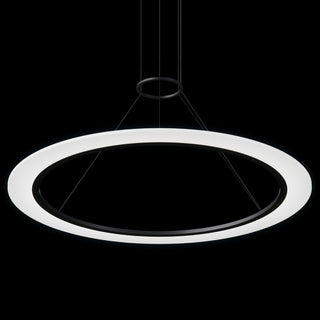 Sonneman 2073 Arctic Rings 38"W LED Suspension Pendant - Satin Black