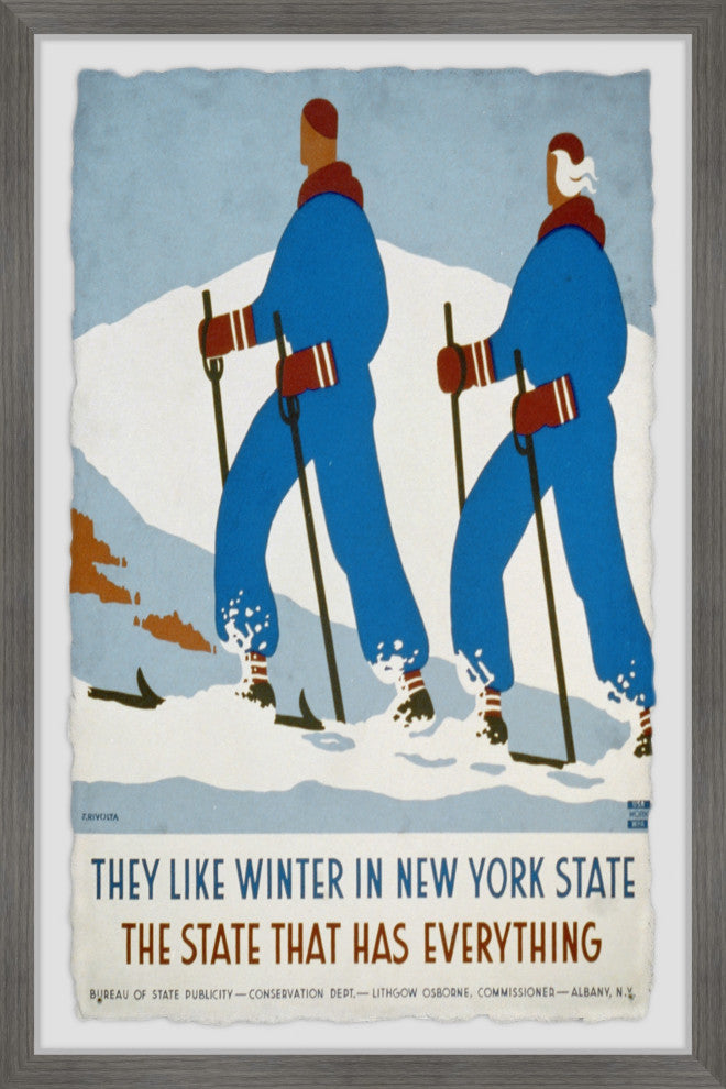"Winter in NY State" Framed Painting Print, 20x30