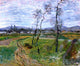 Claude Oscar Monet A Field at Gennevilliers, 20"x25" Wall Decal
