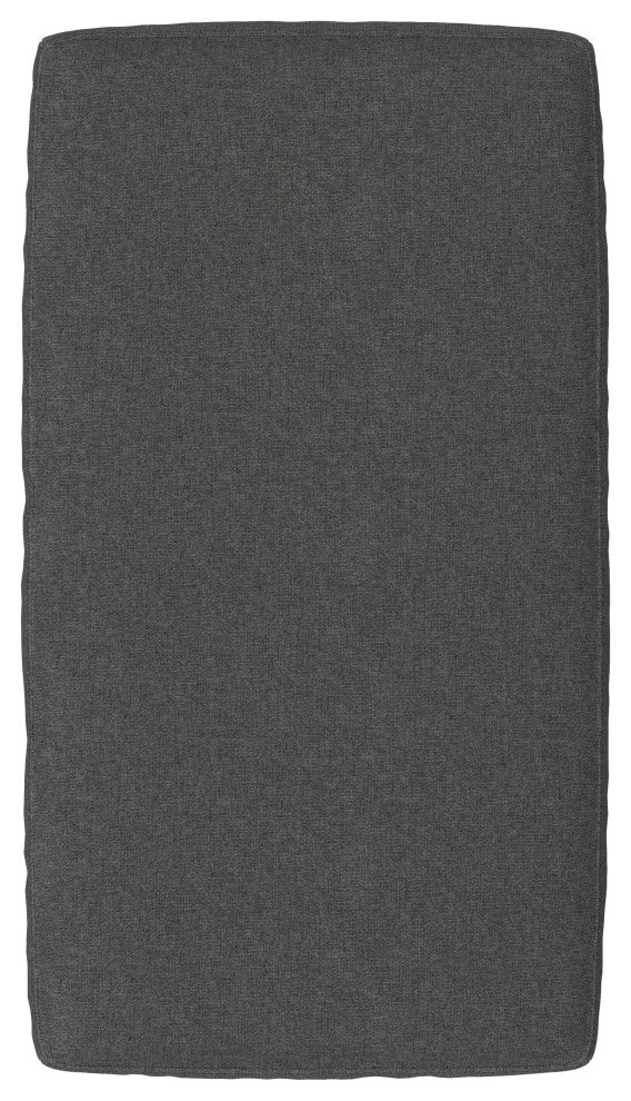 Ava Ottoman in Tightly Woven Performance Fabric , Assembled
