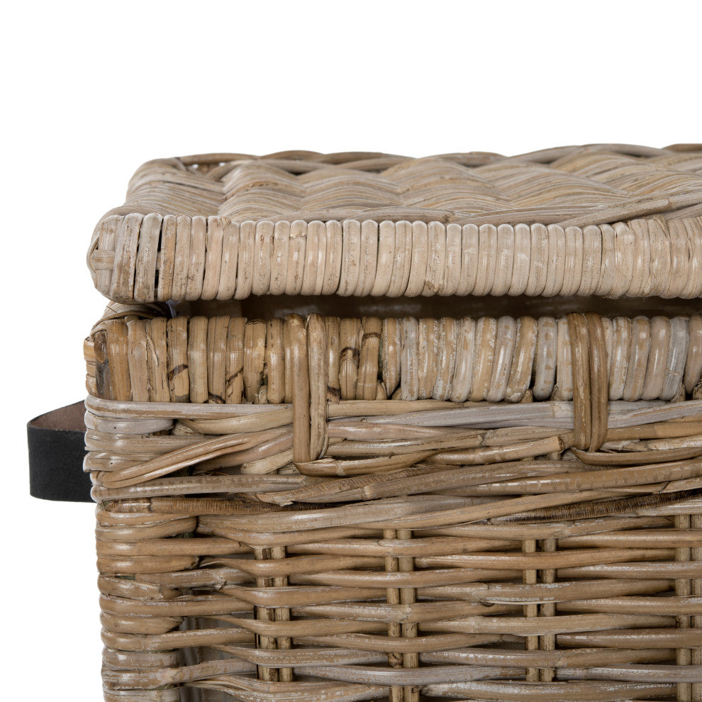 happimess Michael 35" Wicker Storage Trunk, Natural
