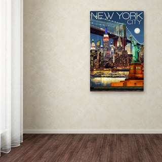 Lantern Press 'New York' Canvas Art, 16" x 24"
