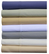 Percale 100% Cotton Deep Pocket 22" Sheet Set, White, Queen