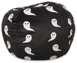 McMullen Fabric 3' Bean Bag, Black/White Ghost