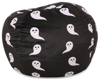 McMullen Fabric 3' Bean Bag, Black/White Ghost