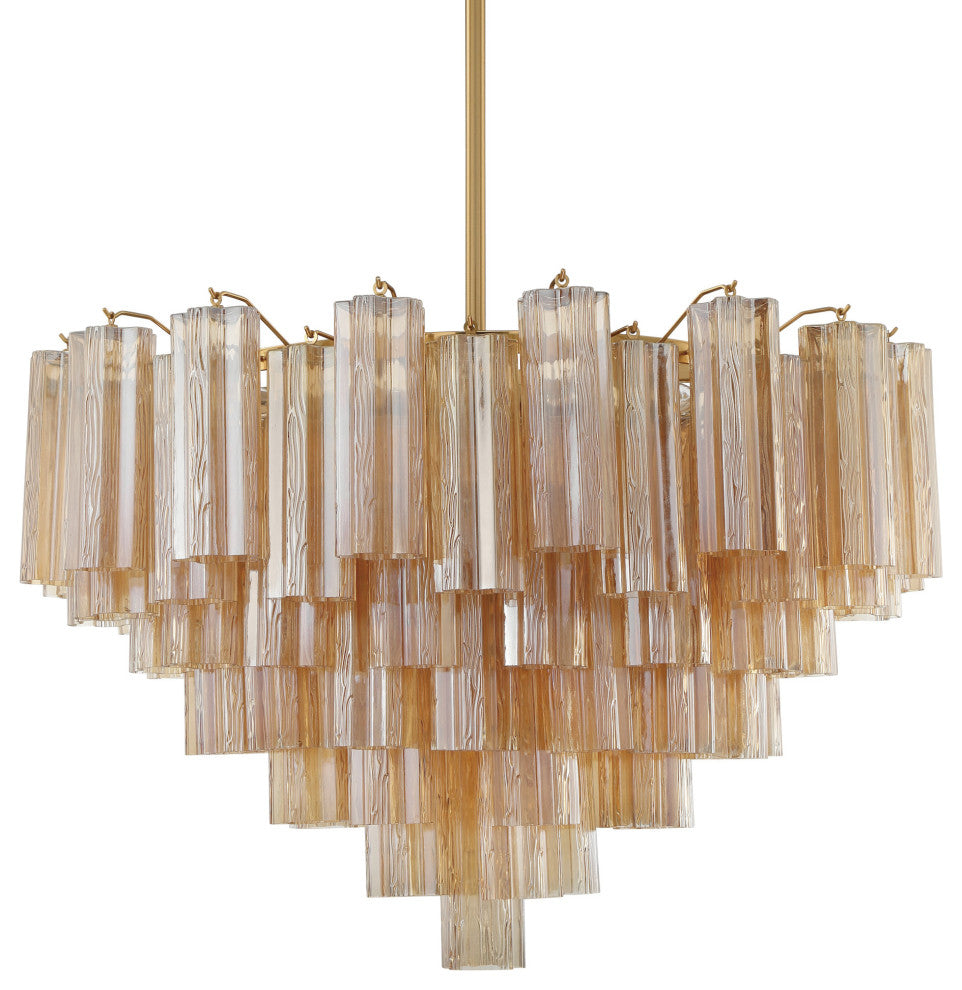 Crystorama Lighting Group ADD-316-AM Addis 16 Light 32"W - Aged Brass