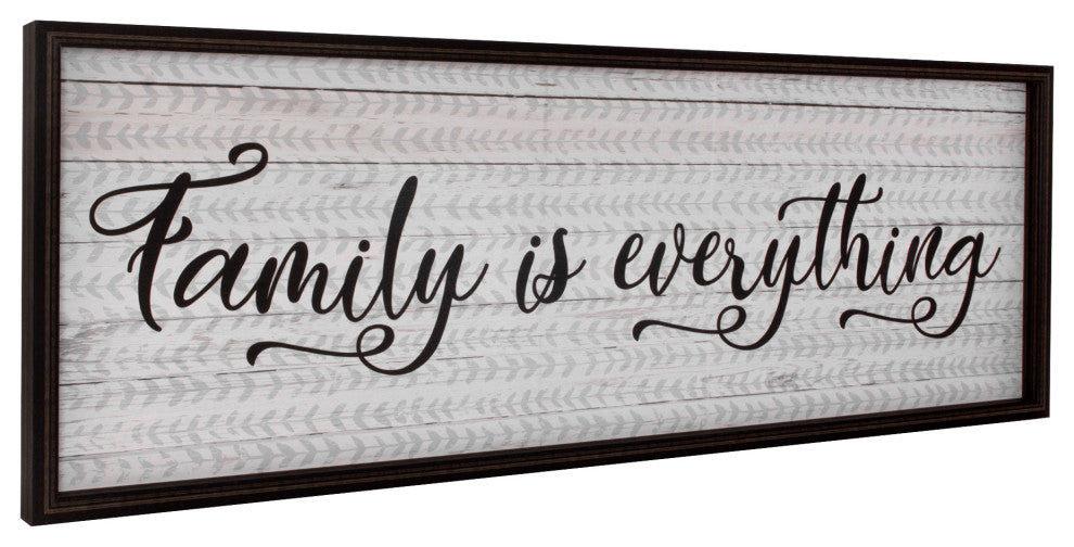 American Art Decor Framed "Family is Everything" Kitchen Decor Print