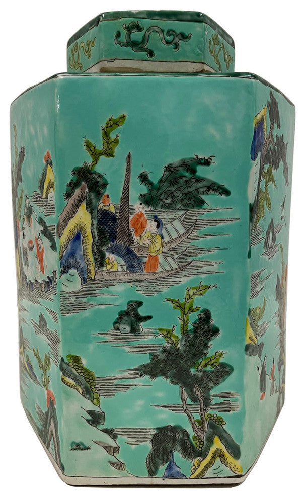 Consigned Early 20th Century Chinese Porcelain Vase/Jar With Lid