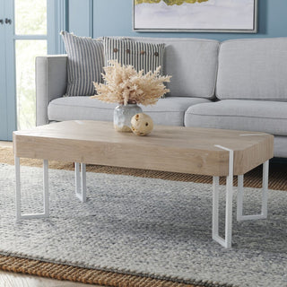 Safavieh Edgecombe Coffee Table, Natural/White