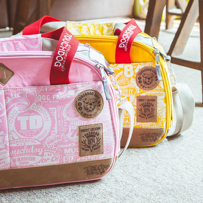 Touchdog Airline Approved Around-The-Globe Passport Designer Pet Carrier, Pink
