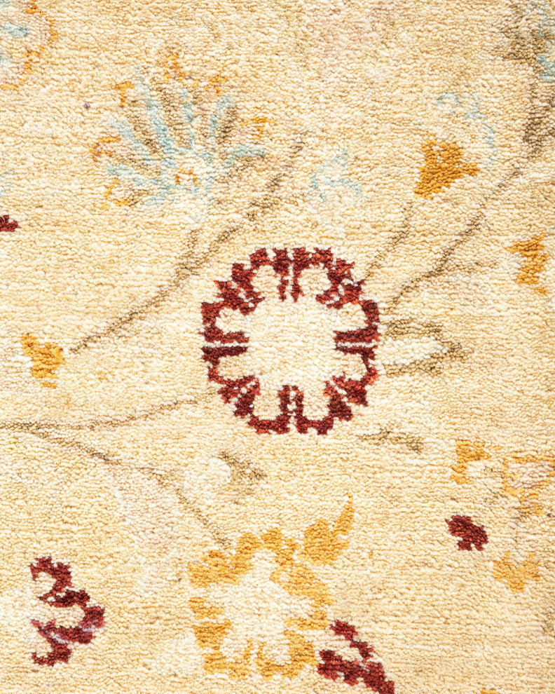 Mogul, One-of-a-Kind Hand-Knotted Area Rug Yellow, 6'1"x8'9"