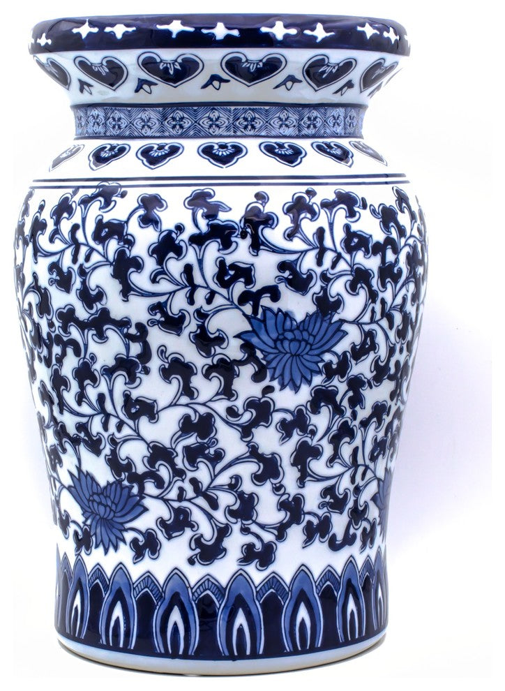 Claybarn Blue Garden Decorative Stool