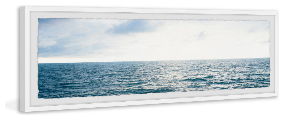 "Dive Into the Ocean" Framed Painting Print, 30x10