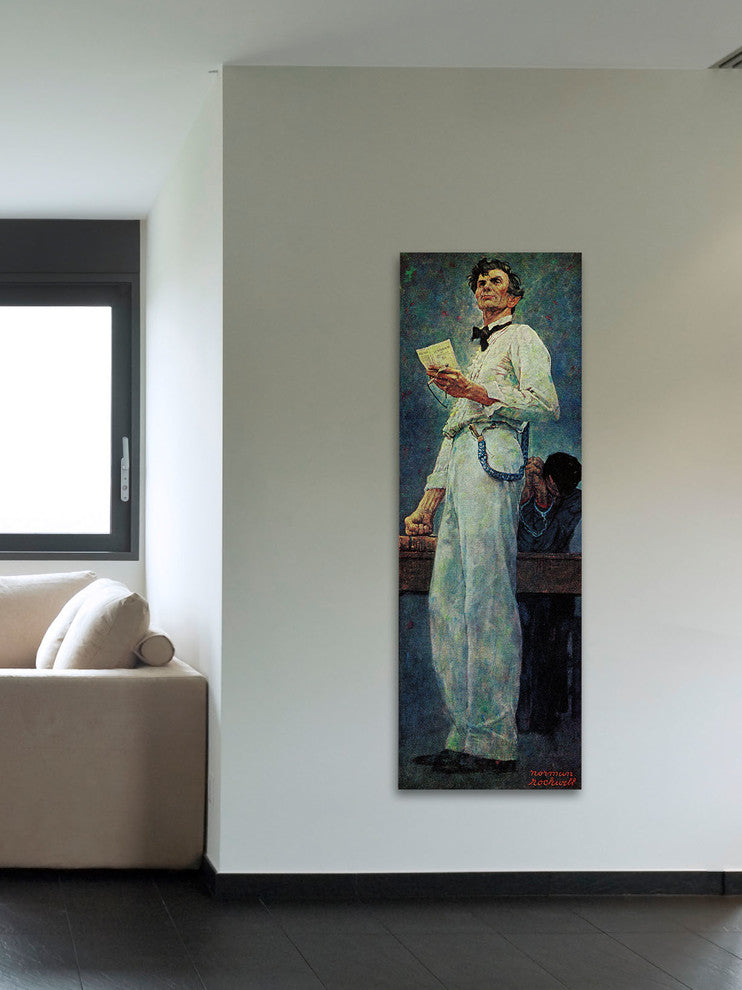 "Lincoln for the Defense" Print on Canvas by Norman Rockwell