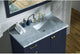 Ariel Cambridge 43" Single Sink Vanity Set, Midnight Blue, Rectangular Sink With
