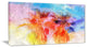 "Colorful Retro Palm Trees" Canvas Print