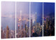 "Hong Kong from Day to Night" Canvas Print, 4 Panels