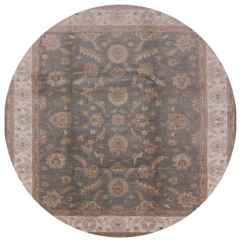 Ahgly Company Indoor Round Mid-Century Modern Area Rugs, 7' Round