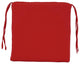 Blazing Needles Indoor 16 x 16 Twill  Chair Cushion, Ruby Red